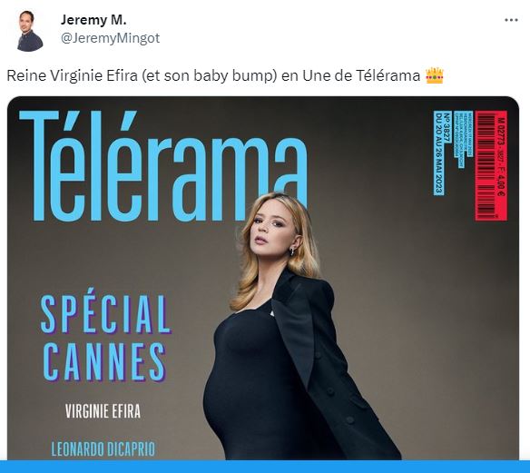 Virginie Efira enceinte lactrice de 46 ans dévoile son ventre rond